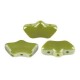 Les perles par Puca® Delos Perlen Opaque green luster 53420/14400